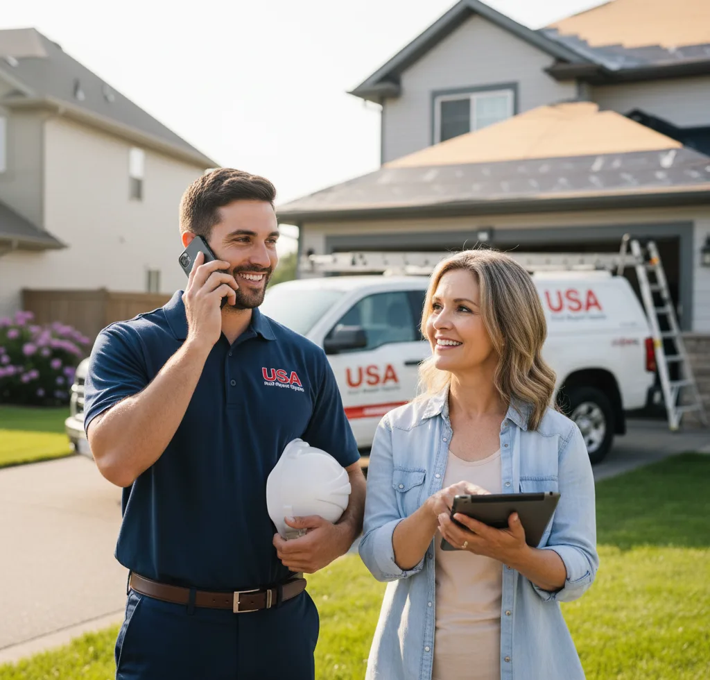 USA Roof Repair Experts customer support in Manheim